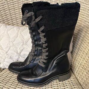 Cole Hann High Combat Boots